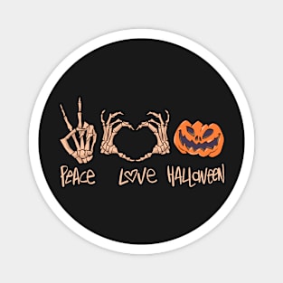 Peace Love Halloween Magnet